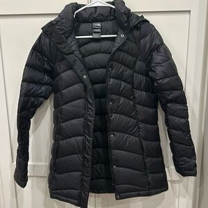 North Face parka with hood